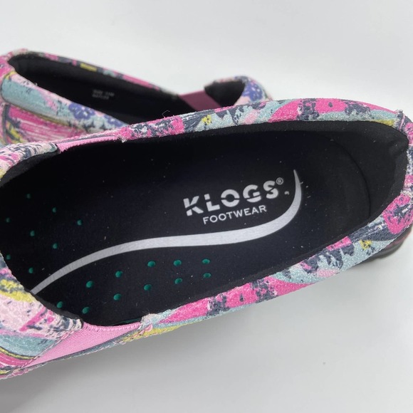 KLOGS Naples Comfort Clog Work Mule Leather Miami Vice Pink Women's Size 11 - Picture 8 of 12